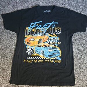 Universal Studios Fast & Furious Black Medium Short Sleeve Shirt - Supra/Skyline